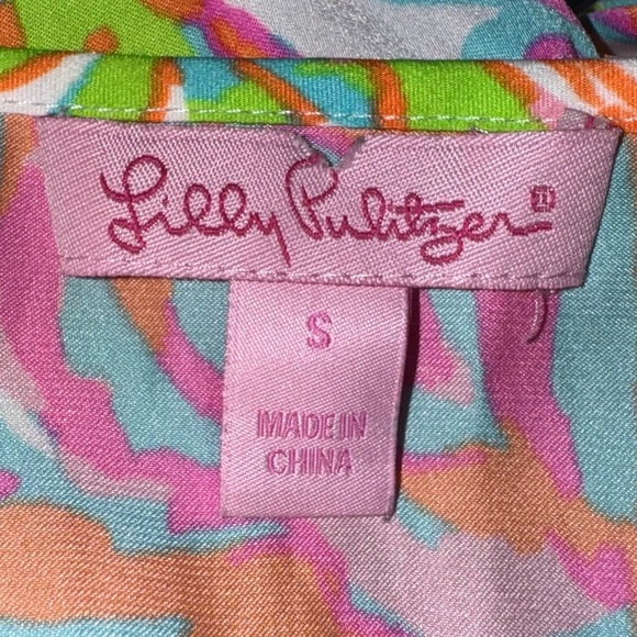 Lilly Pulitzer Fanning Romper Jam Out Print (No Belt) size Small - Picture 11 of 13